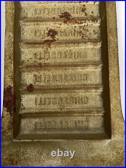 Antique Ghirardelli Chocolate Bar Mold Early 1900's California Factory Shop Antique Ghirardelli Chocolate Bar Mold Early 1900's California Factory Shop