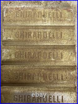 Antique Ghirardelli Chocolate Bar Mold Early 1900's California Factory Shop Antique Ghirardelli Chocolate Bar Mold Early 1900's California Factory Shop