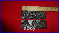 Antique HEAVY Cast Iron CHICKEN MOLD FOR CHOCOLATES 5 1/2 X 2 -EXC