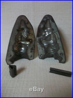 Antique Halloween Signed Weygandt Co. Witch Chocolate Mold Made In Germany