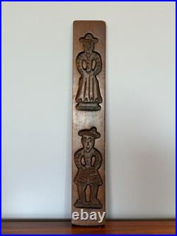 Antique Hand-Carved Wooden Gingerbread Cookie Mold European Folk Art Antique Hand-Carved Wooden Gingerbread Cookie Mold European Folk Art