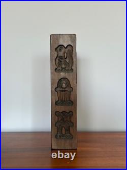 Antique Hand-Carved Wooden Gingerbread Cookie Mold European Folk Art Antique Hand-Carved Wooden Gingerbread Cookie Mold European Folk Art