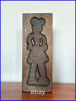 Antique Hand-Carved Wooden Gingerbread Cookie Mold European Folk Art Antique Hand-Carved Wooden Gingerbread Cookie Mold European Folk Art