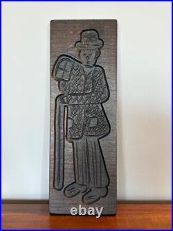 Antique Hand-Carved Wooden Gingerbread Cookie Mold European Folk Art Antique Hand-Carved Wooden Gingerbread Cookie Mold European Folk Art