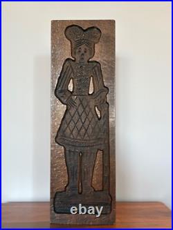Antique Hand-Carved Wooden Gingerbread Cookie Mold European Folk Art Antique Hand-Carved Wooden Gingerbread Cookie Mold European Folk Art