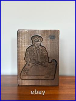 Antique Hand-Carved Wooden Gingerbread Cookie Mold European Folk Art Antique Hand-Carved Wooden Gingerbread Cookie Mold European Folk Art