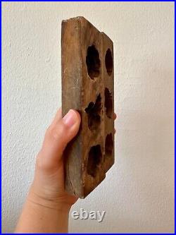 Antique Handmade Wooden Cookie Rice Mold Set