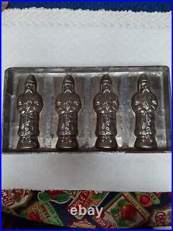 Antique Hans Bruhn & Co, Hamburg Germany 4 SANTA CLAUS chocolate mold #60202 Antique Hans Bruhn & Co, Hamburg Germany 4 SANTA CLAUS chocolate mold #60202