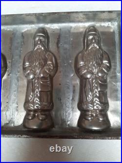 Antique Hans Bruhn & Co, Hamburg Germany 4 SANTA CLAUS chocolate mold #60202 Antique Hans Bruhn & Co, Hamburg Germany 4 SANTA CLAUS chocolate mold #60202
