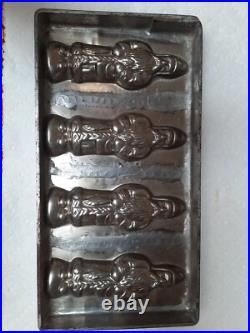 Antique Hans Bruhn & Co, Hamburg Germany 4 SANTA CLAUS chocolate mold #60202 Antique Hans Bruhn & Co, Hamburg Germany 4 SANTA CLAUS chocolate mold #60202