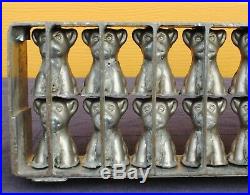 Antique Heavy Metal Hinged Chocolate Mold 18 Cat