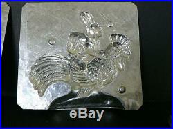 Antique Heris 8350 Rabbit Riding A Rooster Easter Chocolate Mold