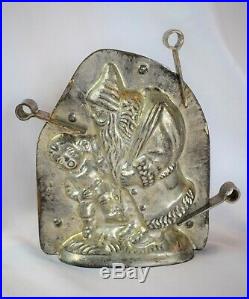 Antique Heris Santa / Naughty Boy Chocolate Mold #180 with Clips