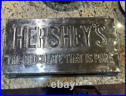 Antique Hershey's Chocolate Mold 19 x 10.5 Metal Antique Cake Pan Brownie Pan