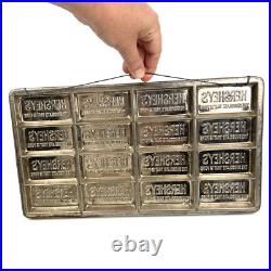 Antique Hersheys Chocolate 16 Bar Mold Heavy Cast Metal