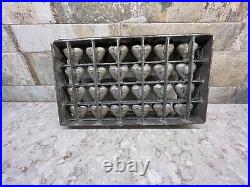 Antique Hinged 24 Hearts With Cupid Chocolate Candy Mold