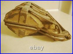 Antique Hinged TRIPLE Chocolate Mold BUNNY Rabbit Pulling EGG Cart Anton Reiche