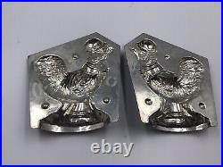 Antique Holiday Van Emden New York Chocolate Mold Rooster Germany 8435 5 X 4