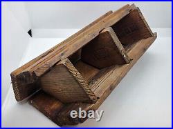 Antique House Wood Box Butter Chocolate Cheese Mold 5 Piece House