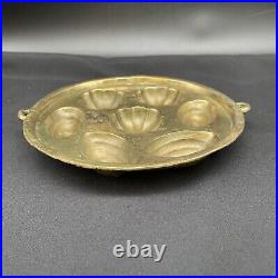 Antique Kueh Baulu Mold 4 Sponge Cake Cornbread Candy Gummy 7.5 Bronze