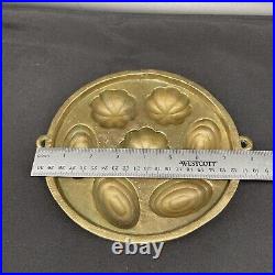 Antique Kueh Baulu Mold 4 Sponge Cake Cornbread Candy Gummy 7.5 Bronze