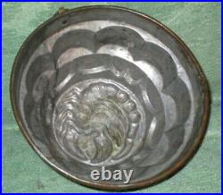 Antique LOBSTER BISQUE Copper Clad Victorian Cake Ice Cream Mold Vintage Jello