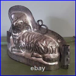 Antique Lamb Sheep Chocolate Mold 6 1/2 x 4 1/2 2 Piece Early 19th Century