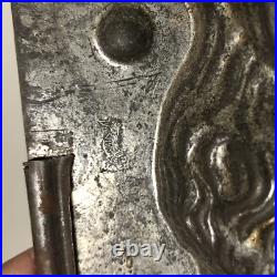 Antique Large 9 French Sommet Poodle Dog Tin Chocolate Mold Primitive France