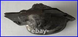 Antique Large 9 French Sommet Poodle Dog Tin Chocolate Mold Primitive France