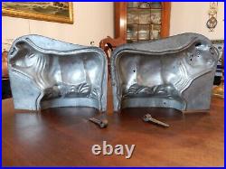 Antique Large CowithBull Chocolate Mold