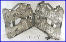 Antique Large Double Easter Rabbit Chocolate Mold