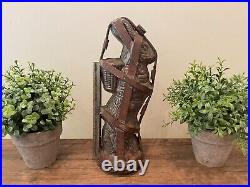 Antique Large Easter Bunny Rabbit Chocolate Mold With Steel Framework