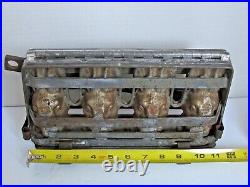 Antique Large Easter Rabbit Chocolate Mold 4 Rabbits 7 tall