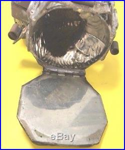 Antique Large Figural Metal Turkey Chocolate Mold Marked 8 Pewter TIN Clips