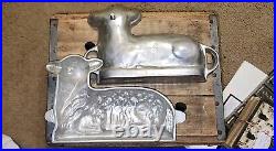 Antique Large Lamb Ice Cream/ Chocolate Candy Mold Sign All Offers Considered
