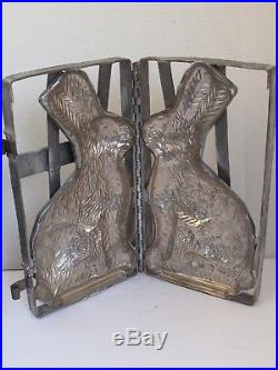 Antique Large Rabbit Chocolate Mold