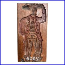 Antique Large Springerle Speculaas Double Sided Man & Woman Folk Art Cookie Mold Antique Large Springerle Speculaas Double Sided Man & Woman Folk Art Cookie Mold
