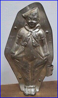 Antique LeTang CLOWN HOLDING PANTS OUT Chocolate Mold #3704