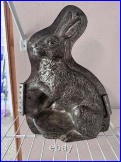 Antique Leaping Rabbit Chocolate Mold Made in Germany Early 20th Century Tin