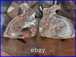 Antique Leaping Rabbit Chocolate Mold Made in Germany Early 20th Century Tin