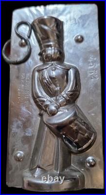 Antique Letang Fils 4352 Soldier Boy Figure Chocolate Mold 4.75 T 2.3 oz