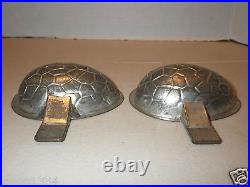 Antique Letang Fils Paris France Metal Chocolate Egg 1529 & 1521 8 Mold Rare