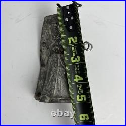 Antique Letang Fils Saint Nicholas Chocolate Mold Aluminum Clip France #3669