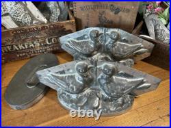 Antique Lg 11 Turtle Doves Chocolate Mold Stamped France 465 1L Antique Lg 11 Turtle Doves Chocolate Mold Stamped France 465 1L