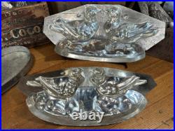 Antique Lg 11 Turtle Doves Chocolate Mold Stamped France 465 1L Antique Lg 11 Turtle Doves Chocolate Mold Stamped France 465 1L
