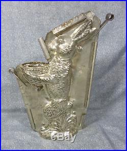 Antique Made in U. S. A 6629 Large Size 13 Rabbit Chocolate Mold with Makers Mark