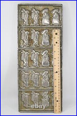 Antique Metal Bunny Rabbit American Chocolate Co. New York Candy Mold Flat Sheet