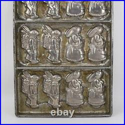 Antique Metal Bunny Rabbit American Chocolate Co. New York Candy Mold Flat Sheet