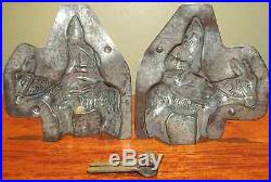 Antique Metal Chocolate Claus Donkey Mule St. Nicholas Mold Letang Fils vintage