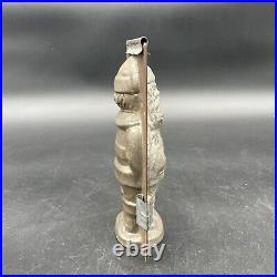 Antique Metal Chocolate Mold Santa Belsnickel Christmas 7 x 4
